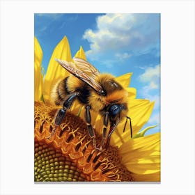 Meliponini Bee Storybook Illustrations 7 Canvas Print