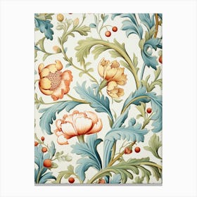 Floral Wallpaper 50 Canvas Print