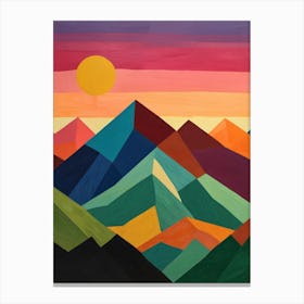 Sunset Mountains Canvas Print