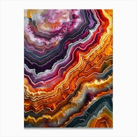 Abstract Agate Canvas Print