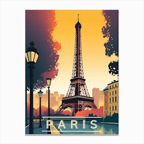 Paris Travel Landscape Canvas Print