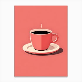 Minimalistic Cup Of Coffee 3 Canvas Print