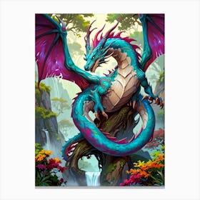 Dragon In The Forest 1 Canvas Print