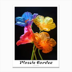Bright Inflatable Flowers Poster Evening Primrose 3 Canvas Print