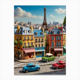 Paris Street Scene 2 Canvas Print