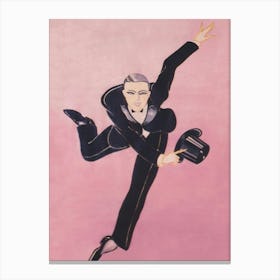 Tap Dancer In Tuxedo Vintage Print Canvas Print