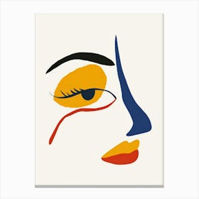 Face Of A Woman 44 Canvas Print