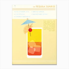 Tequila Sunrise 1 Canvas Print