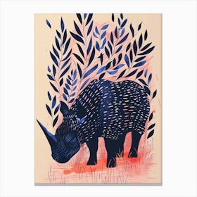 modern Rhino - Print Canvas Print