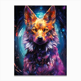 Cosmic Dog Canvas Print