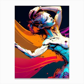 Abstract Female Painting Canvas Print