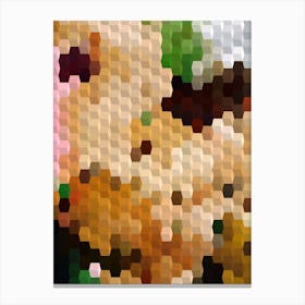 Abstract Pixel Art 1 Canvas Print