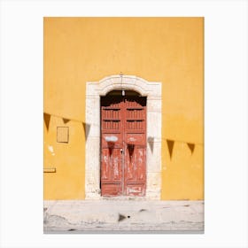 Izamal Front Door Yucatan Mexico Canvas Print