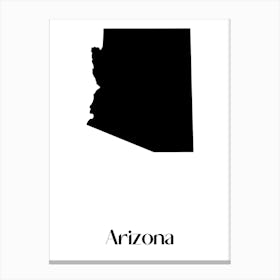 Arizona State Silhouette city. Canvas Print