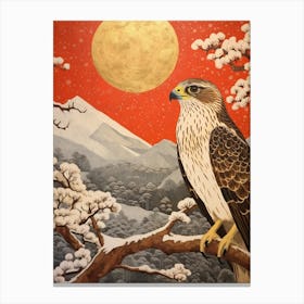 Bird Illustration Falcon 3 Canvas Print