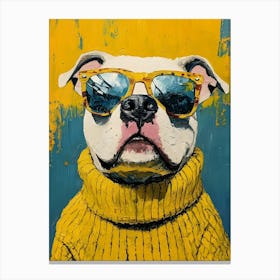 Too Cool Pitbull 1 Canvas Print