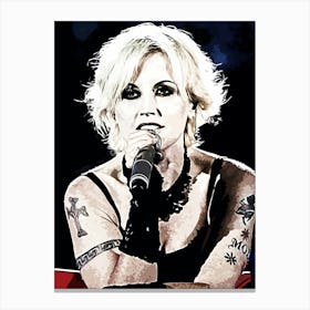 Dolores O'Riordan The Cranberries 4 Canvas Print