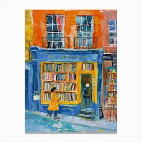 London Book Nook Bookshop 4 Canvas Print