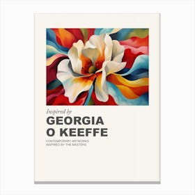 Museum Poster Inspired By Georgia O Keeffe 1 Canvas Print