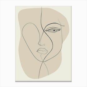 Woman'S Face 101 Canvas Print