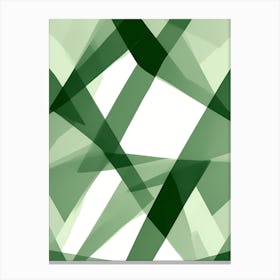 Tropical leaf inspired Abstract Green Wallpaper, 1260 Canvas Print