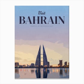 Visit Bahrain Canvas Print
