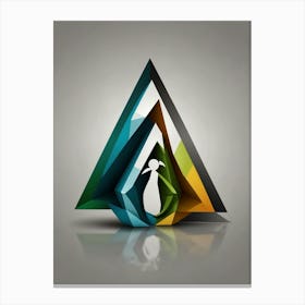 Penguin Logo Canvas Print