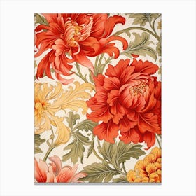 Floral Wallpaper 12 Canvas Print