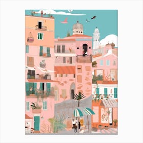 Palermo, Italy Illustration Canvas Print