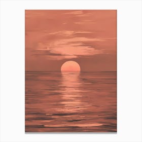 Sunset Over The Ocean 58 Canvas Print