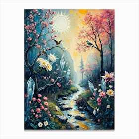 Rainbow In The Forest 1 Canvas Print