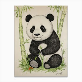 Panda Bear 16 Canvas Print