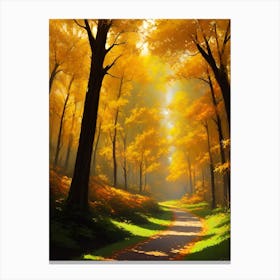 Path Through The Forest 10 Canvas Print