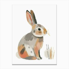 Argente Rabbit Kids Illustration 2 Canvas Print