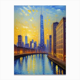 Chicago Skyline 2 Canvas Print