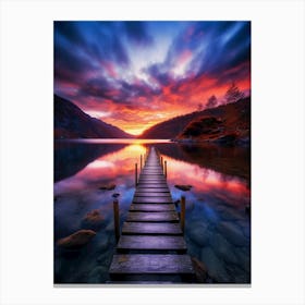 Sunset Over Lake 1 Canvas Print