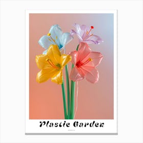 Dreamy Inflatable Flowers Poster Amaryllis 3 Canvas Print