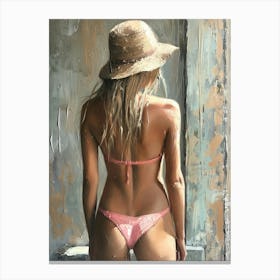 Woman In A Bikini 2 Canvas Print