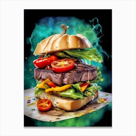 Burger Canvas Print Canvas Print