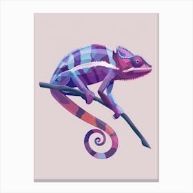 Panther Chameleon Abstract Modern Illustration 1 Canvas Print