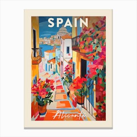 Alicante Spain 2 Fauvist Painting Poster Canvas Print