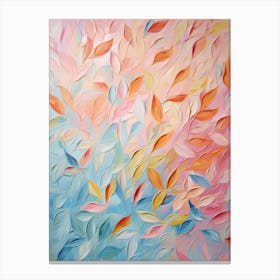 Pastel Leaves Painting 2 Canvas Print