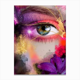 Eye Of The Woman Canvas Print