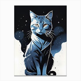 Blue Cat 1 Canvas Print