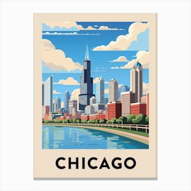 Chicago Travel Poster 15 Canvas Print