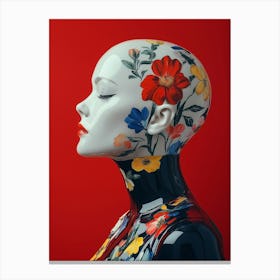 Floral Woman Canvas Print