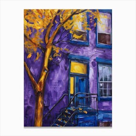 Purple House Canvas Print