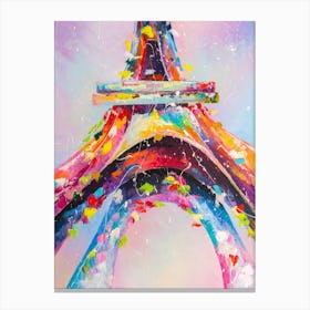 Eiffel Tower Paris France Art Oil painting Canvas Print