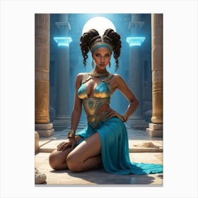 Beautiful And Sexy African American Princess 2 Canvas Print