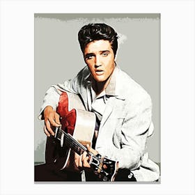Elvis Presley guitar music Canvas Print